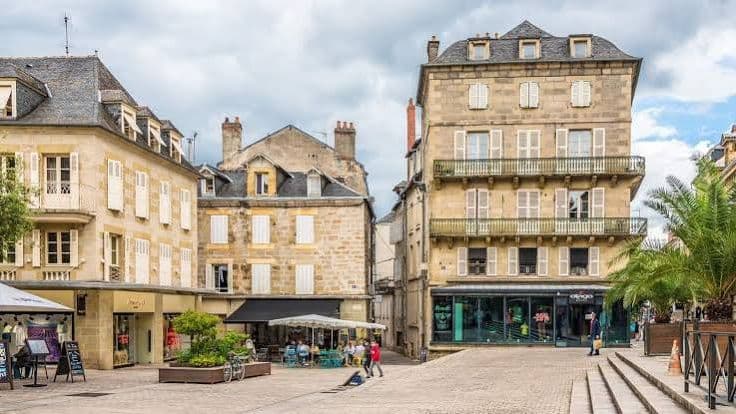 Vue de Brive-la-Gaillarde : le centre historique